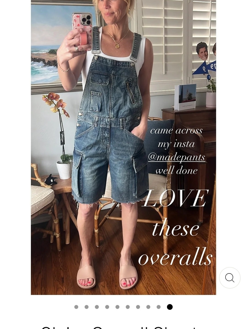 Madepants CLAIRE Denim Short Overalls -medium Blue
